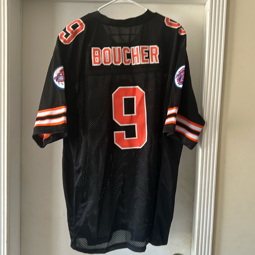 Xxl black and orange knitted jersey